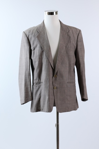 [OP03481] Americana gris de cuadros grandes