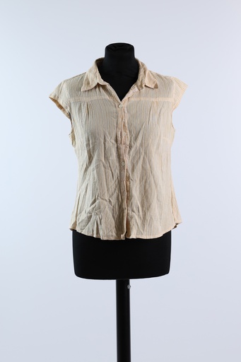 [OP03485] Camisa manga corta rayas amarillas