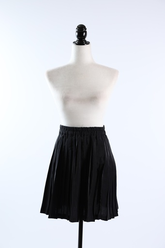[OP03544] Falda de tablas negra corta