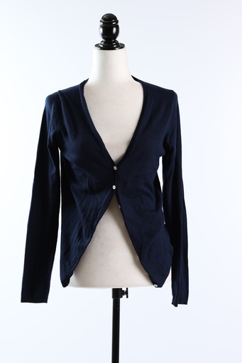 [OP03575] Chaqueta de punto azul marino