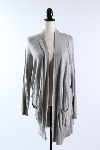 [OP03577] Chaqueta de punto gris claro