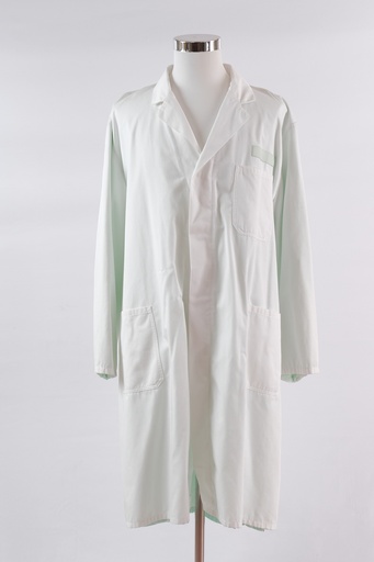 [OP01703] Bata blanco forro verde