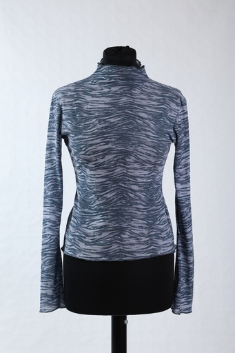 [OP03701] Camiseta de gasa elástica M/L  animal print