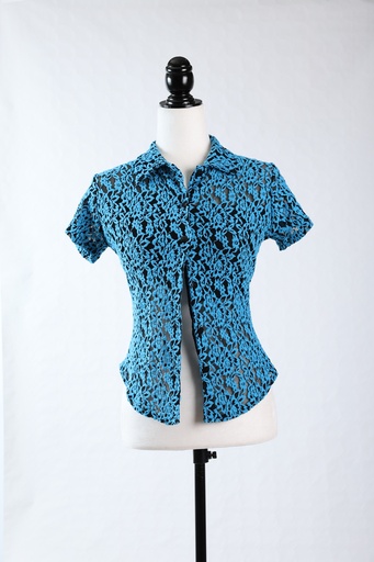 [OP03705] Camisa M/C encaje elástica