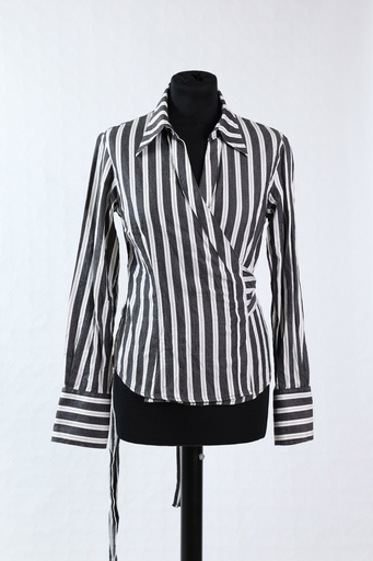 [OP03718] Camisa de cruzar ajustable gris oscuro