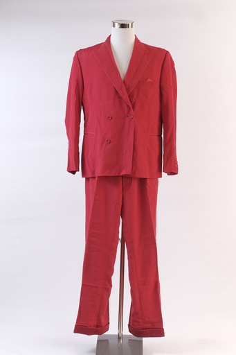 [OP03750] T raje americana granate + pantalón