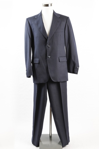 [OP03808] Traje azul marino raya diplomática