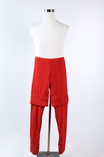 [OP03814] Media lycra gruesa color rojo