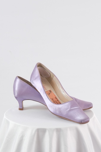 [OP03928] Zapato azafata tacón malva
