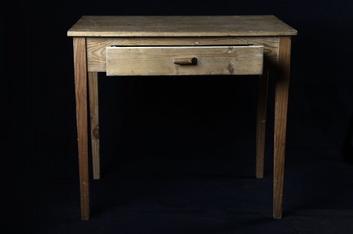 [OP03936] Mesa de cocina de madera con cajón