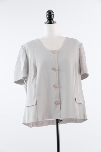 [OP02860] Blusa manga corta gris
