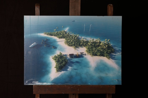 [OP03998] Lienzo fotografía isla