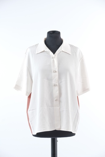 [OP02856] Blusa gasa beige y marrón