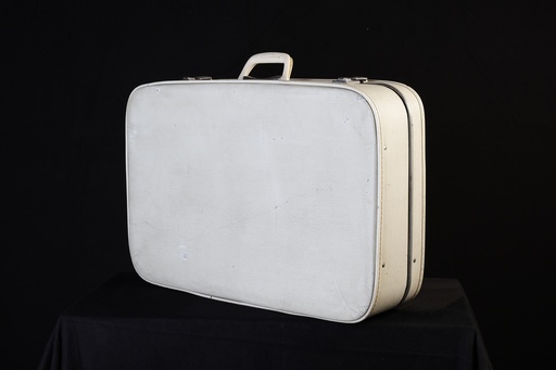 [OP04043] Maleta cuero blanco
