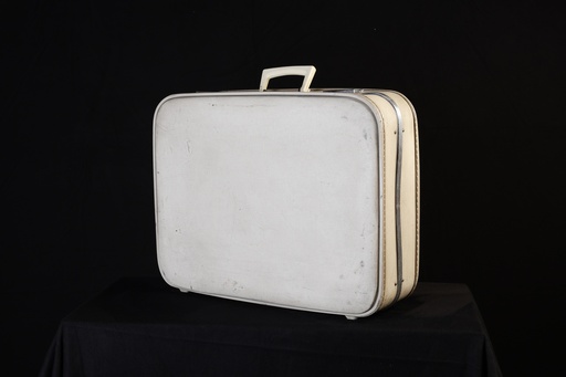 [OP04044] Maleta cuero blanco
