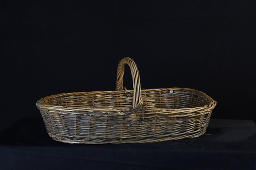 [OP04046] Cesta de mimbre alargada baja