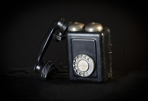 [OP04057] Teléfono de pared negro
