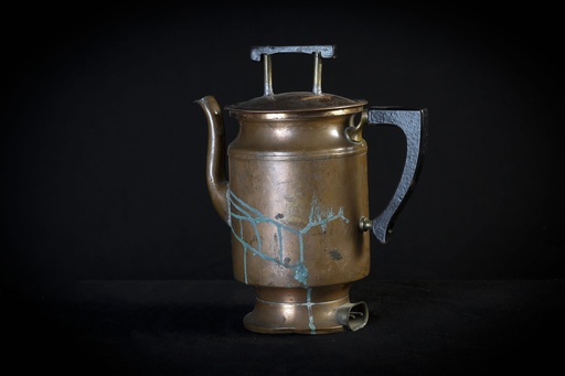 [OP04059] Calentador de cobre para leche antiguo