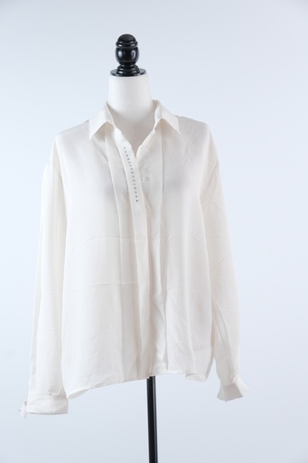 [OP02855] Blusa blanco con strass