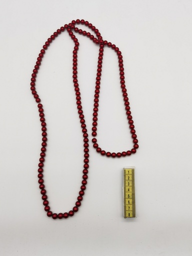 [OP04068] Collar de abalorios rojos