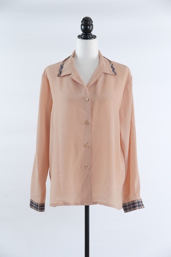 [OP02137] Blusa con adorno en puño y cuello