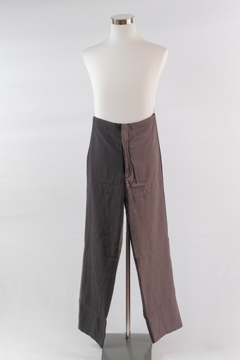 [OP04220] Pantalón bicolor gris oscuro y negro