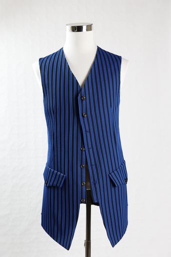 [OP04330] Chaleco varillado azul y negro(Comendador)