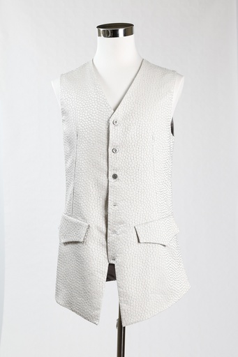 [OP04339] Chaleco gris brocado(Comendador)