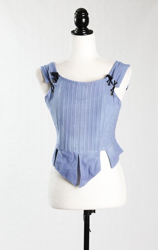 [OP04361] Corsé azul tirantes época (Criadas D.Elvira) (copia)