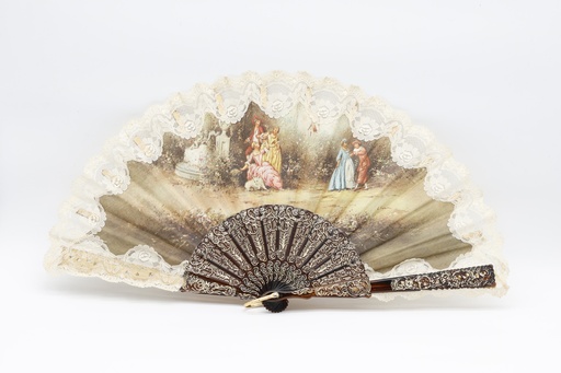 [OP04497] Abanico con puntilla