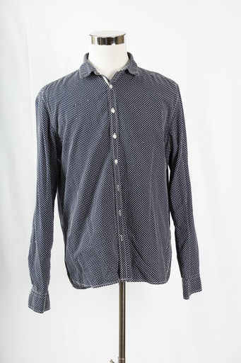 [OP04524] Camisa azul marino cruces blanco