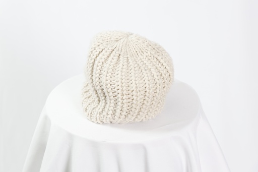[OP04545] Gorro blanco lana