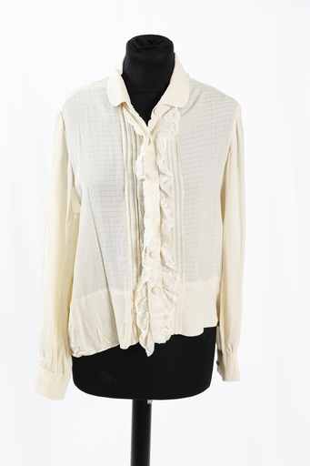 [OP04559] Camisa crudo con puntilla