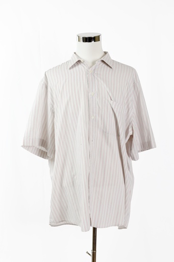[OP04572] Camisa manga corta raya fina