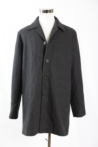 [OP04588] Abrigo tipo trenca gris oscuro