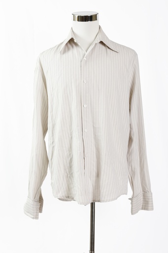 [OP04590] Camisa crudo raya fina