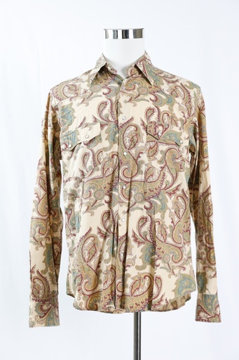[OP04604] Camisa paisley tonos tierra
