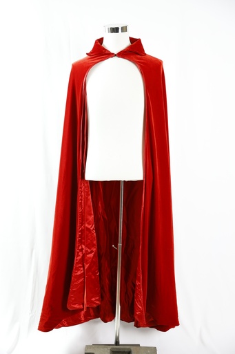 [OP04698] Capa rojo terciopelo parpignol