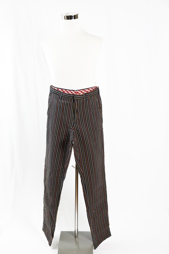[OP04754] Pantalón azul con rayas colores