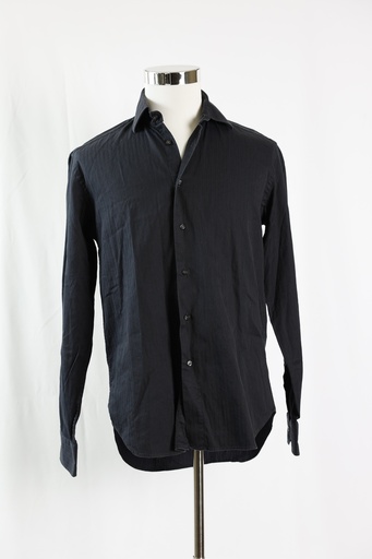 [OP04783] Camisa varillada azul marino