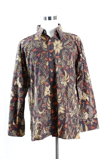 [OP04789] Camisa marrón estampado floral