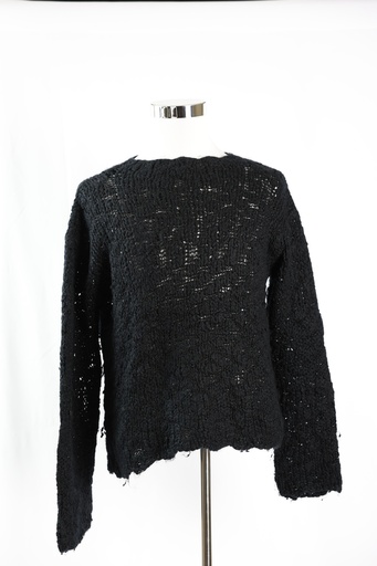 [OP04794] Jersey punto negro calado