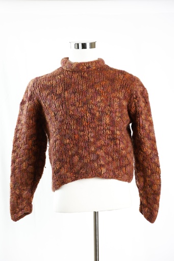 [OP04798] Jersey punto grueso granate