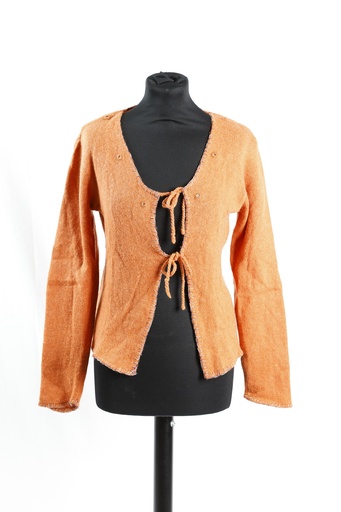 [OP04889] Chaqueta punto naranja con espejos pequeños