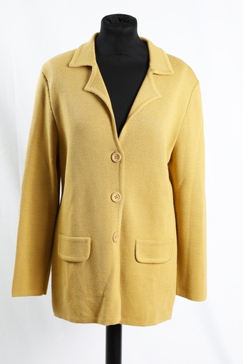 [OP04893] Chaqueta punto manga larga amarillo