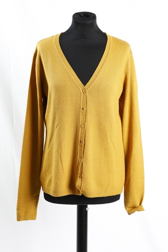 [OP04901] Chaqueta punto fino amarillo