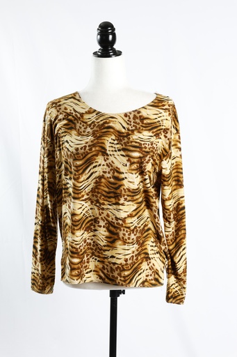 [OP04908] Camiseta estampado leopardo manga larga