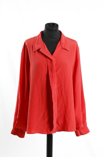 [OP04917] Blusa tafeta manga larga  botones