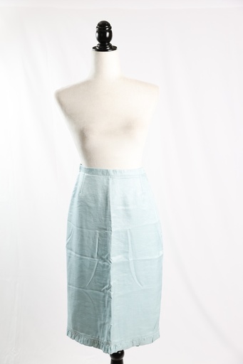 [OP05015] Falda recta azul claro brillante