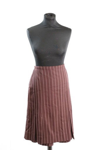 [OP05016] Falda morado con rayas verticales rosa